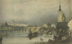 1840, Kresba Rudolf Alt - Praha očima staletí (1984)
