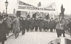 průvod socialistů - Světozor 26.03.1925