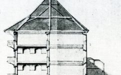 v kotcích, projekt prestavby na obchodni dum, 1788 -