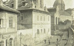 Platnéřská a Rudolfovo nábřeží - Světozor 09.07.1909 