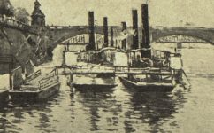 přístaviště u Palackého mostu -  Český svět 17.03.1921 